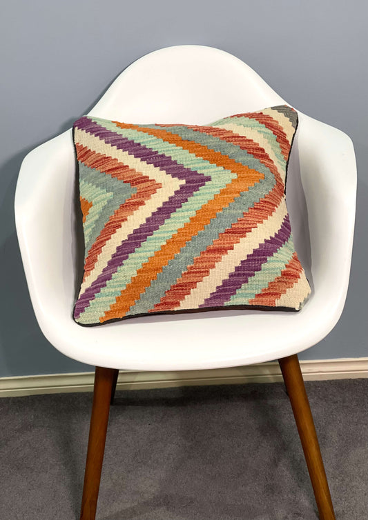 Chobi Kilim Cushion Cover 45 cm x 45 cm ( Chobi ) AF#125