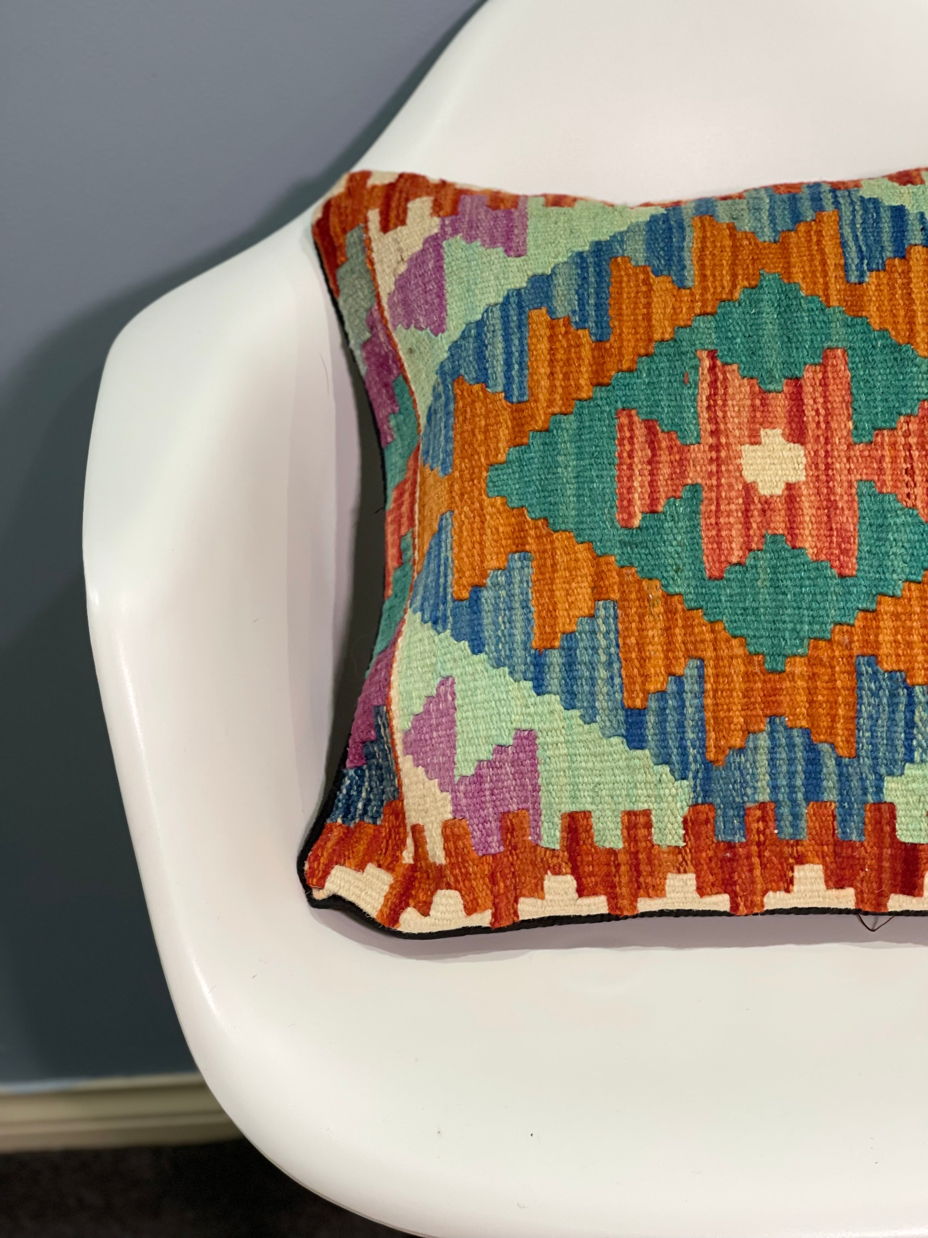 Handmade Chobi Design Kilim Cushion Cover 45 cm x 45 cm AF#128