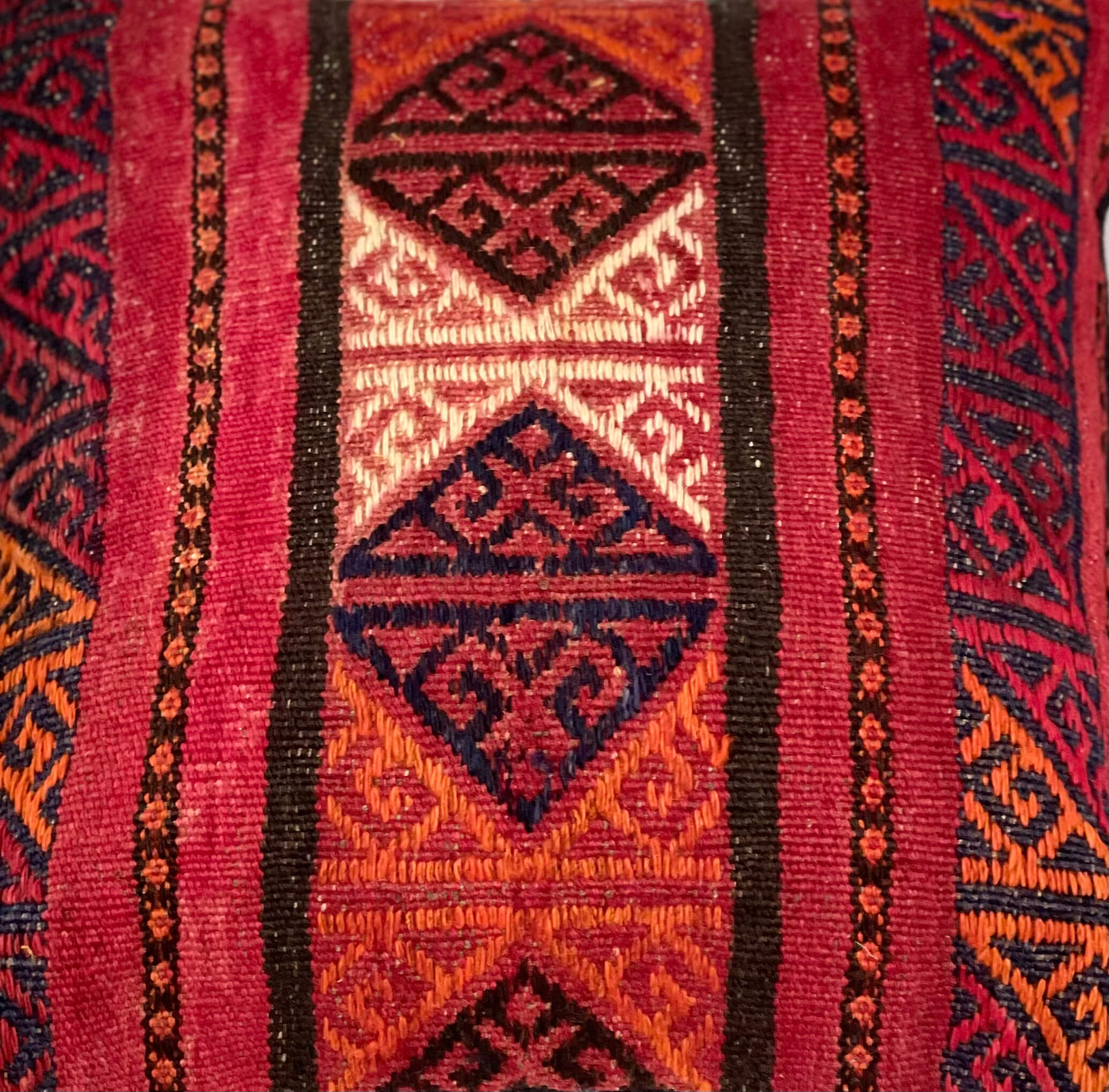 Traditional Design Afghan Cushion 45 cm x 45 cm  AF#132