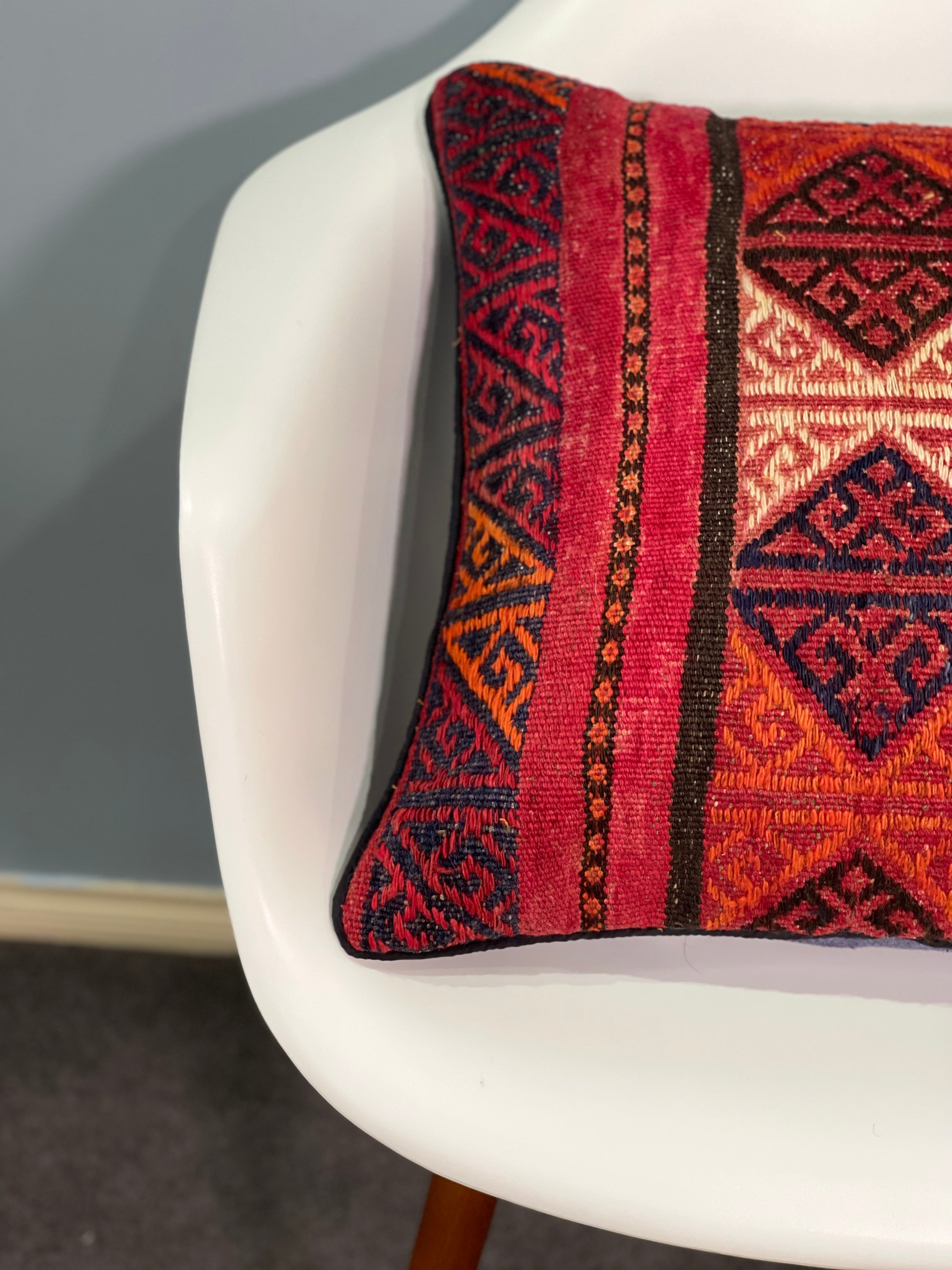 Handmade Traditional Design Afghan Cushion 45 cm x 45 cm  AF#133