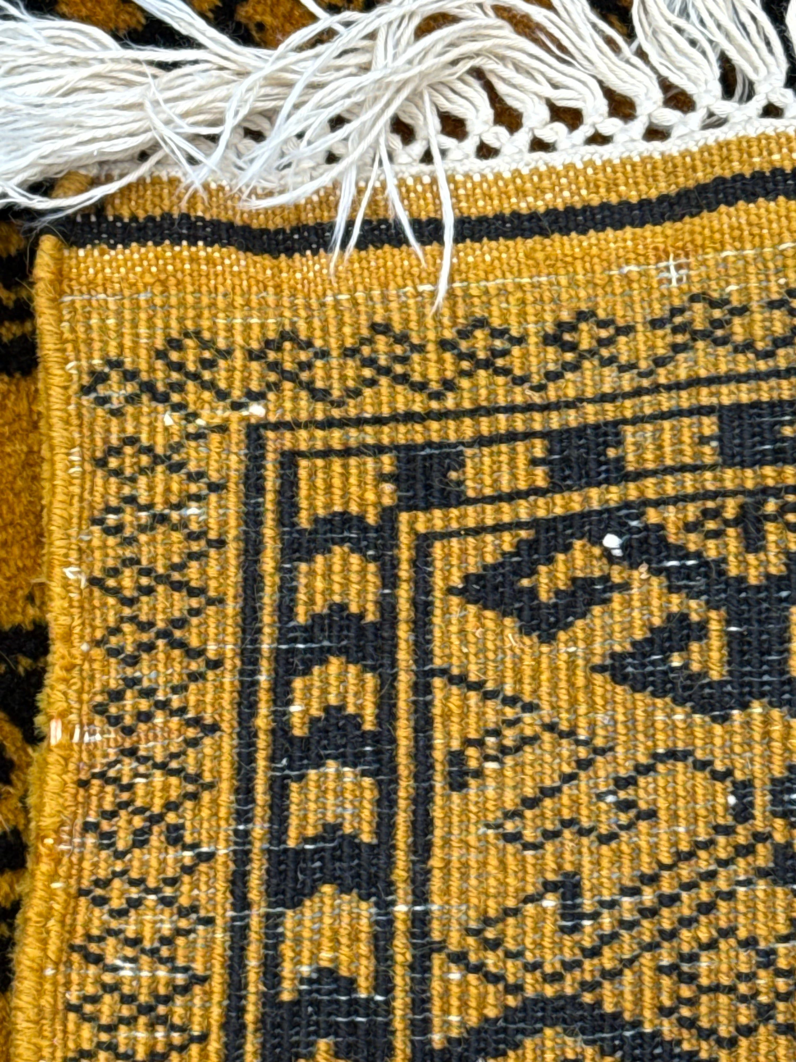 Hand Woven Traditional Afghan Vintage Wool Rug 230 CM x 155 CM Sk#235