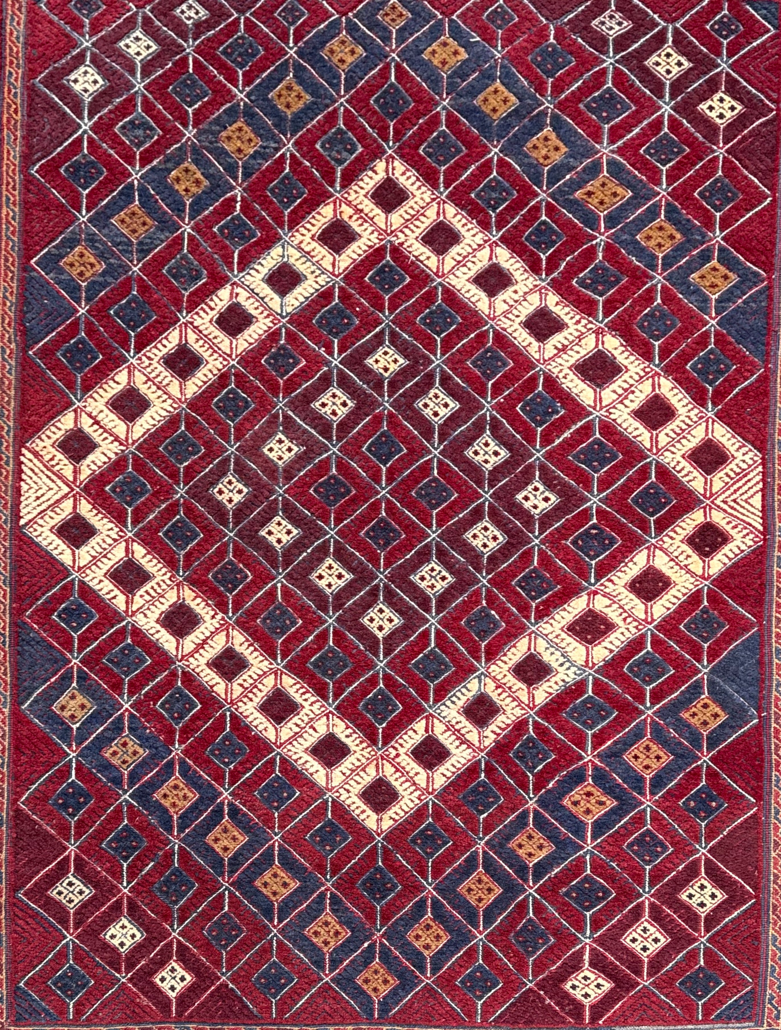 Handmade Afghan Tribal Meshwani Rug, 200 CM x 160 CM