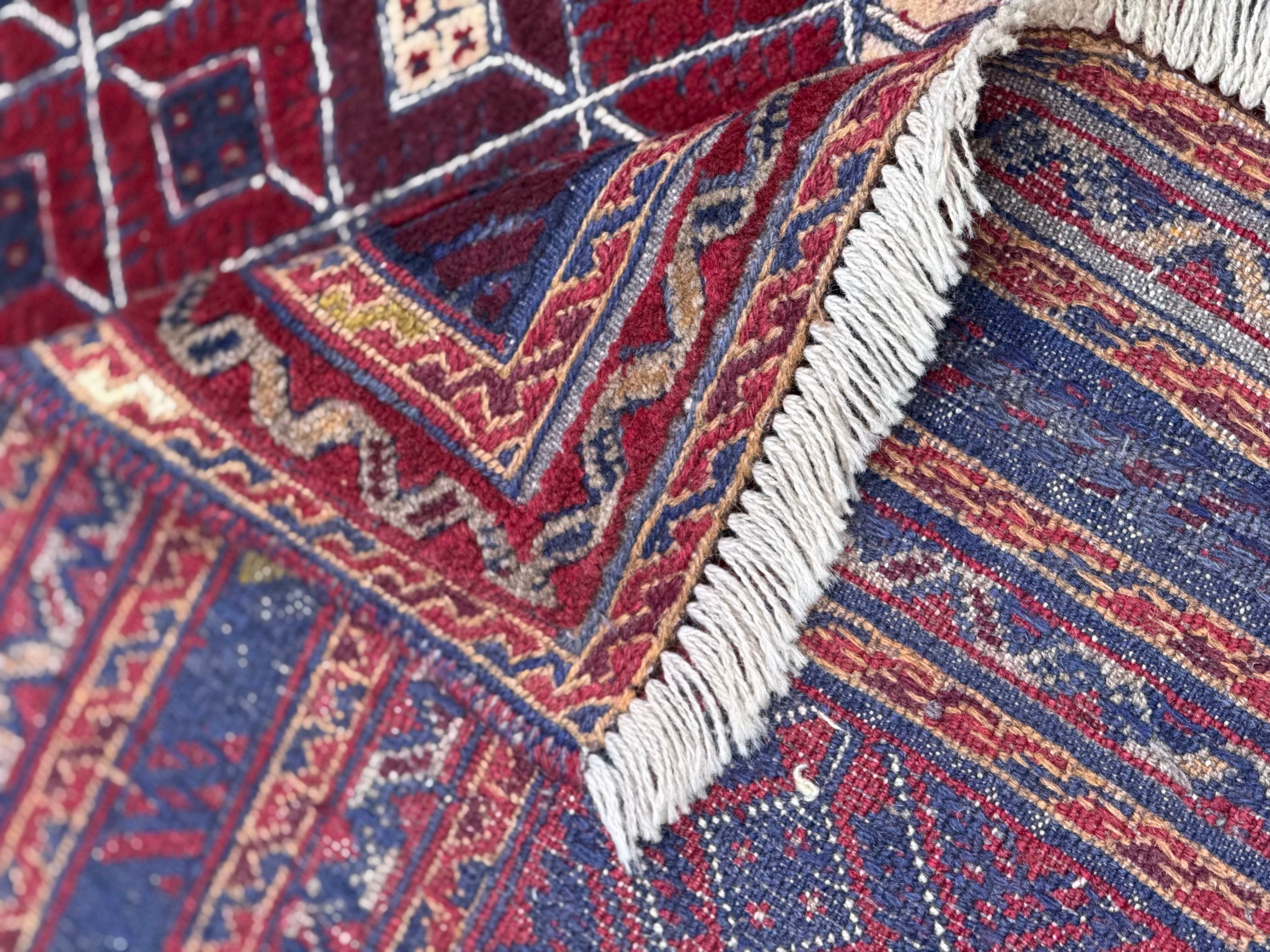 Handmade Afghan Tribal Meshwani Rug, 200 CM x 160 CM