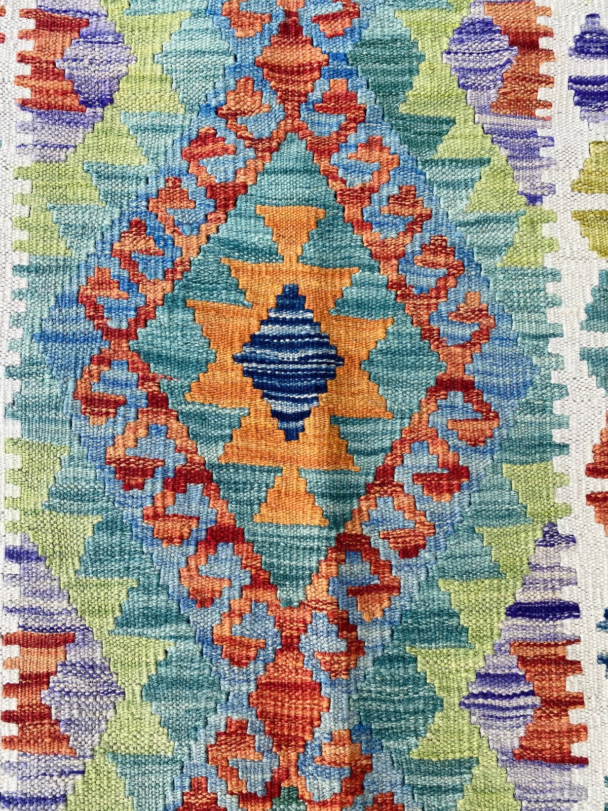 Handmade Afghan Chobi Kilim Hallway Runner Rug 200 CM x 71 CM ( SS # 97)