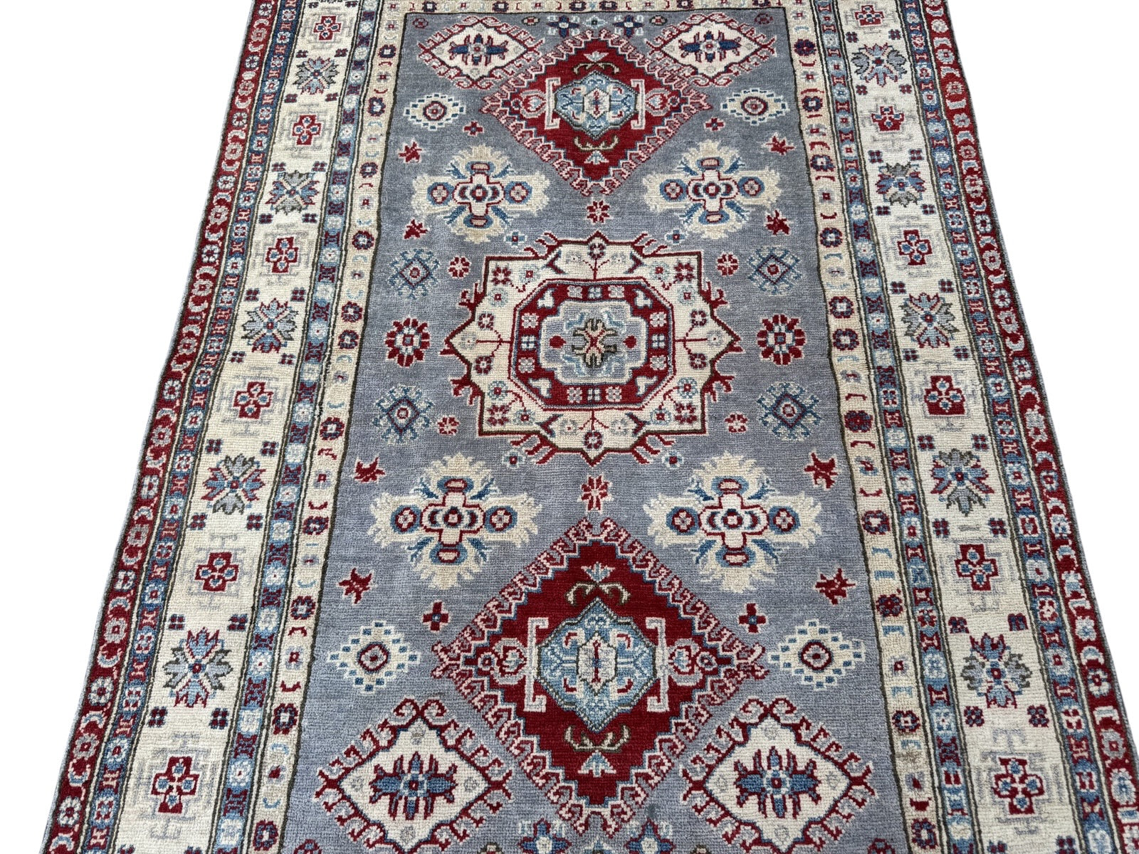 Handmade Afghan Kazak wool  Rug 216 CM x 140 CM SK#1521