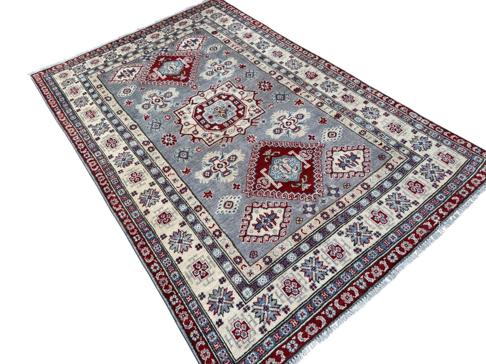 Handmade Afghan Kazak wool  Rug 216 CM x 140 CM SK#1521