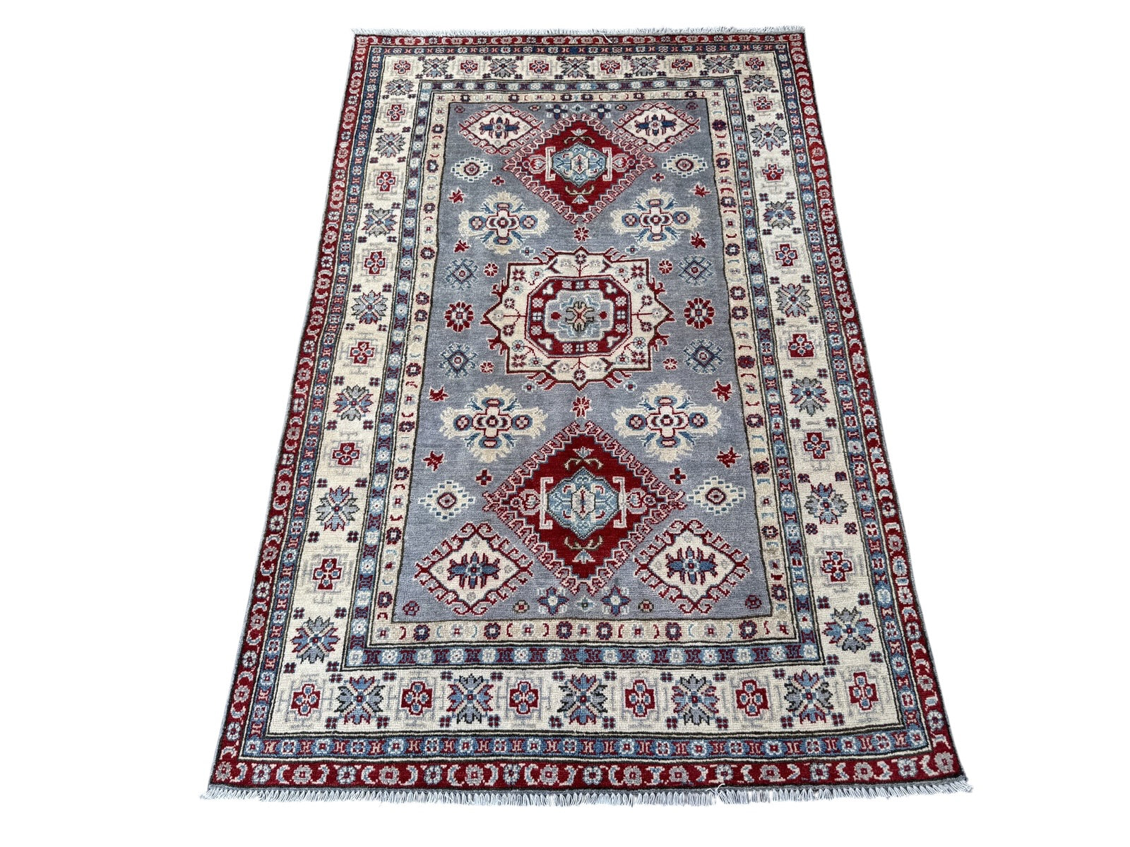 Handmade Afghan Kazak wool  Rug 216 CM x 140 CM SK#1521