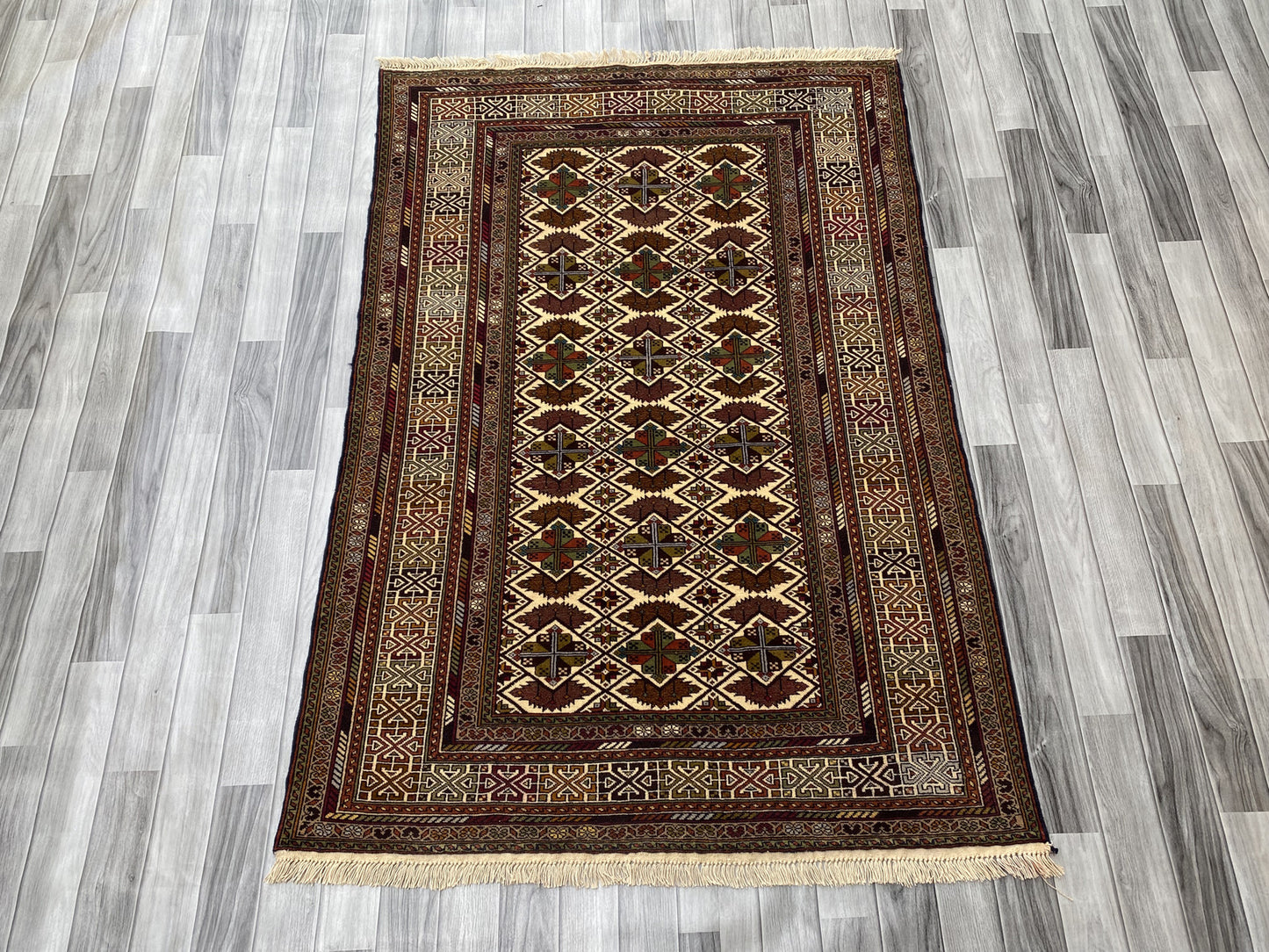 Hand Woven Traditional  Balochi Rug | 181 CM x 125 CM SK#1030