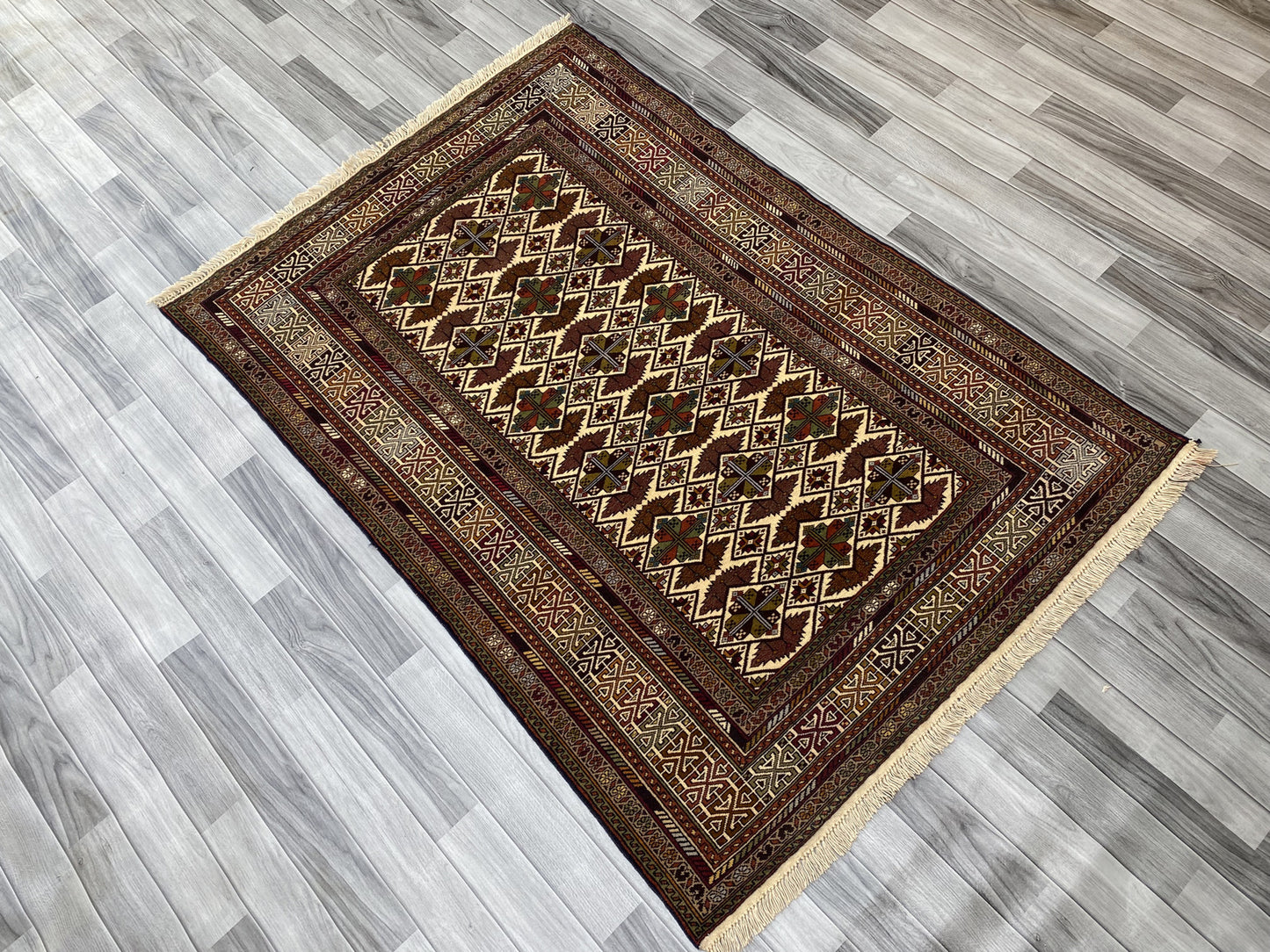 Hand Woven Traditional  Balochi Rug | 181 CM x 125 CM SK#1030