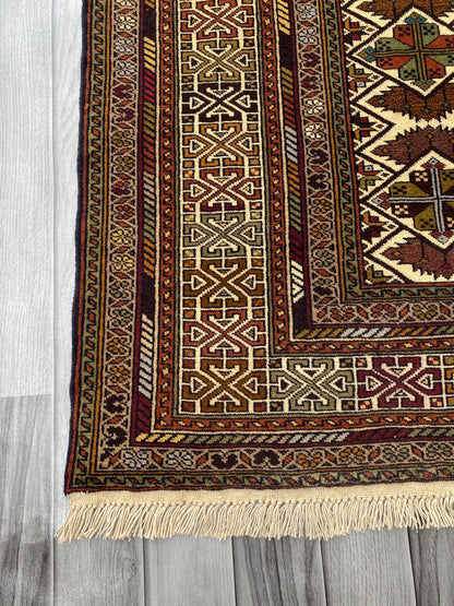 Hand Woven Traditional  Balochi Rug | 181 CM x 125 CM SK#1030