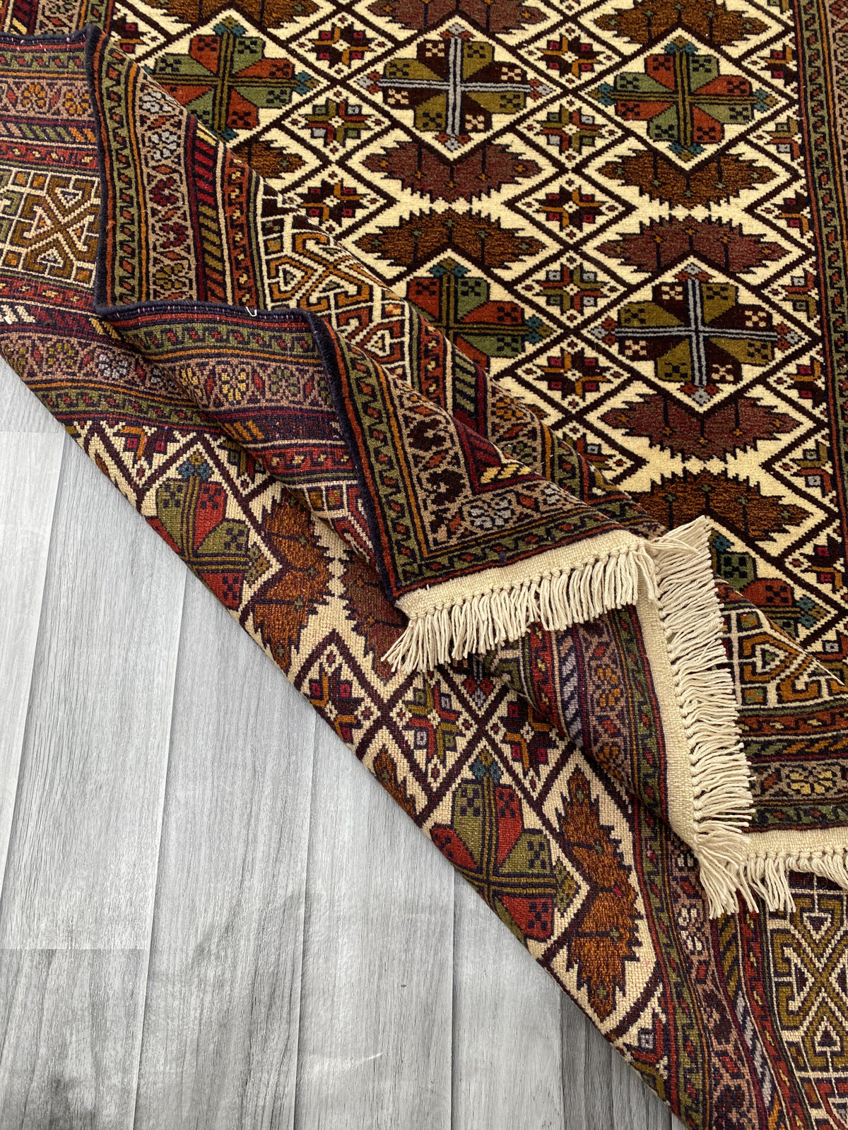 Hand Woven Traditional  Balochi Rug | 181 CM x 125 CM SK#1030