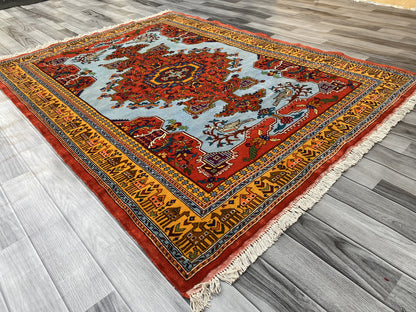 Hand Woven Traditional  Balochi Rug | 192 CM x 142 CM SK#310