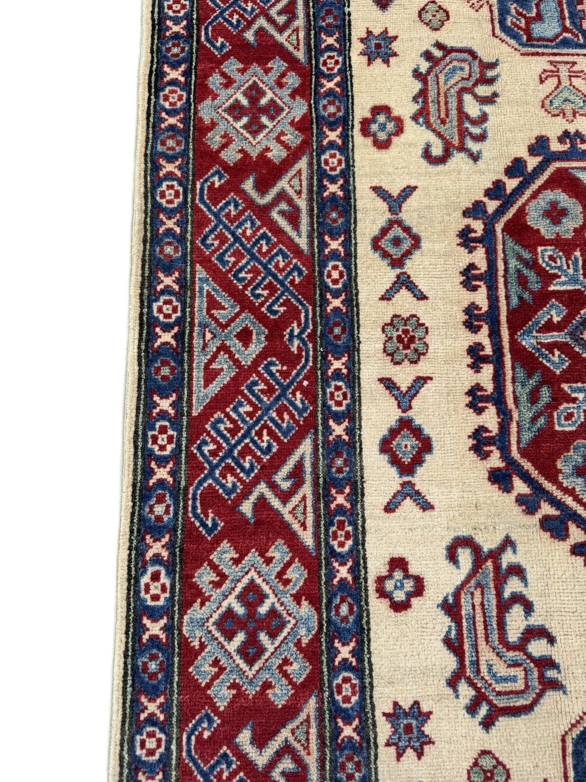 Handmade Afghan Kazak wool  Rug 215 CM x 145 CM SK#1517