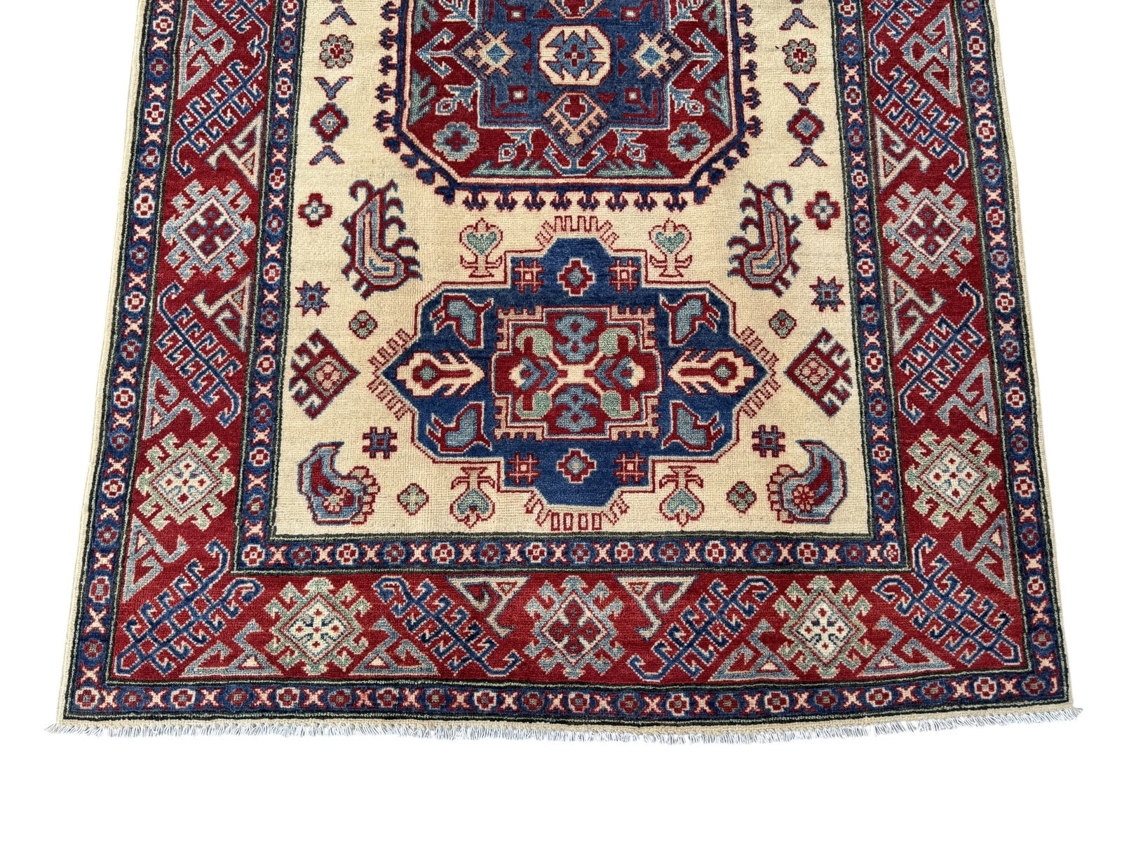 Handmade Afghan Kazak wool  Rug 215 CM x 145 CM SK#1517