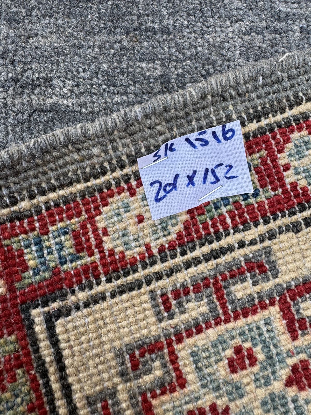 Handmade Afghan Kazak wool  Rug 201 CM x 152 CM SK#1516