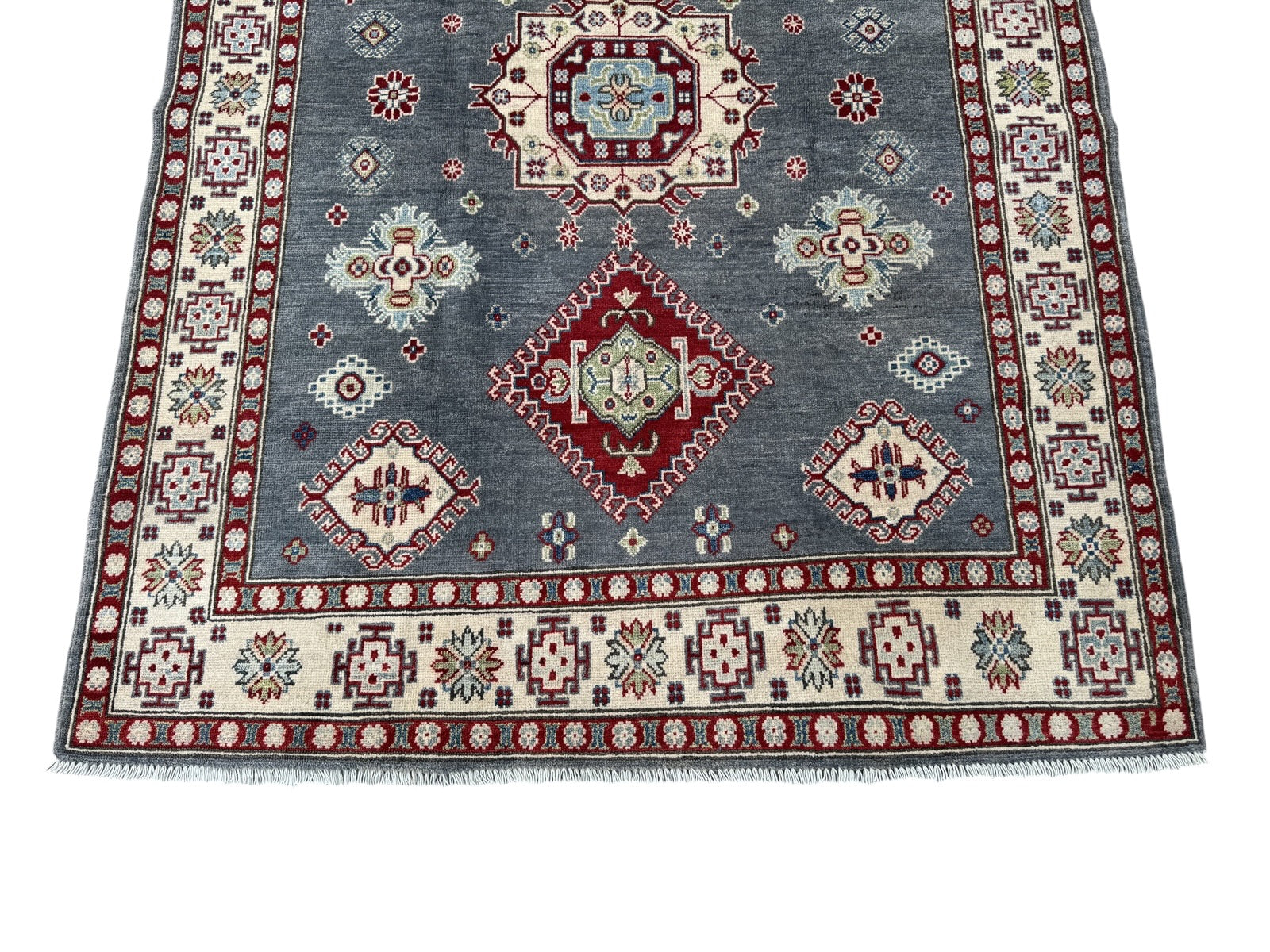 Handmade Afghan Kazak wool  Rug 201 CM x 152 CM SK#1516