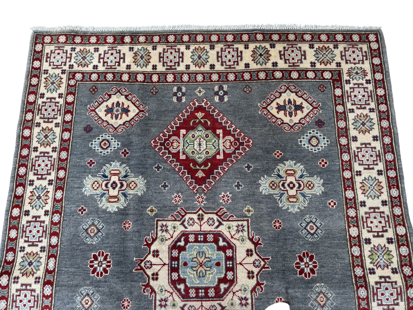 Handmade Afghan Kazak wool  Rug 201 CM x 152 CM SK#1516