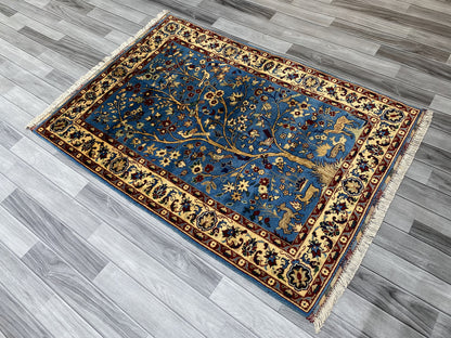 Hand Knotted Chobi Pictorial Rug | 154 CM x 106 CM  SK#273