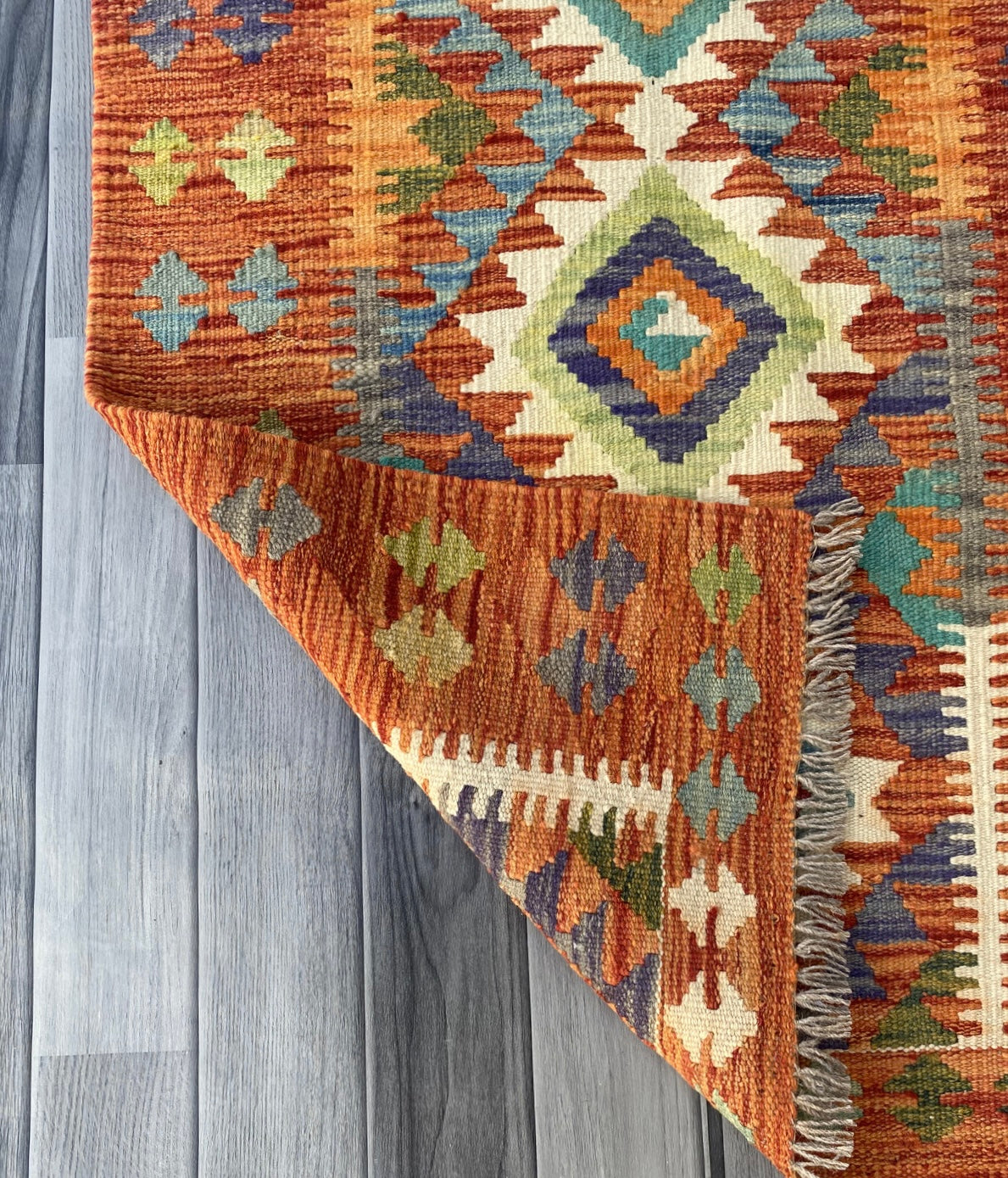 Handmade Afghan Chobi Kilim Hallway Runner Rug 191  CM x 74 CM ( SS # 99)