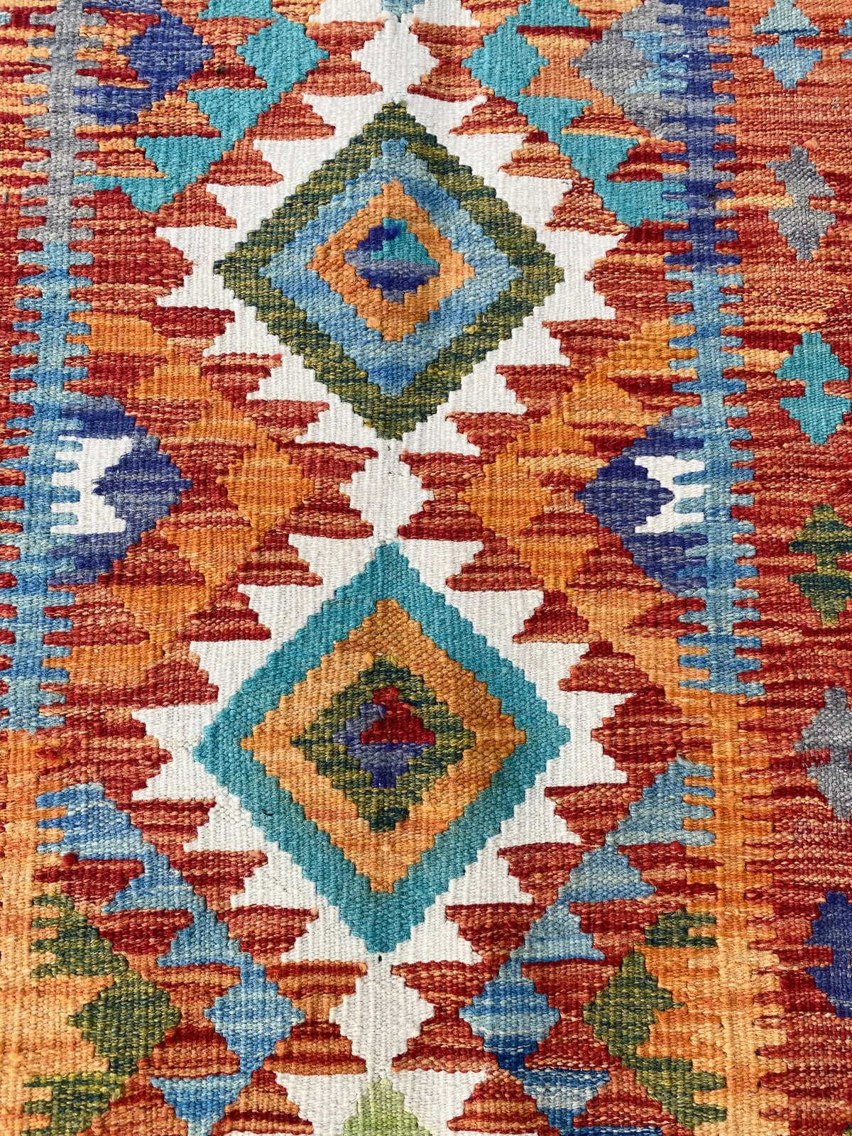 Handmade Afghan Chobi Kilim Hallway Runner Rug 191  CM x 74 CM ( SS # 99)