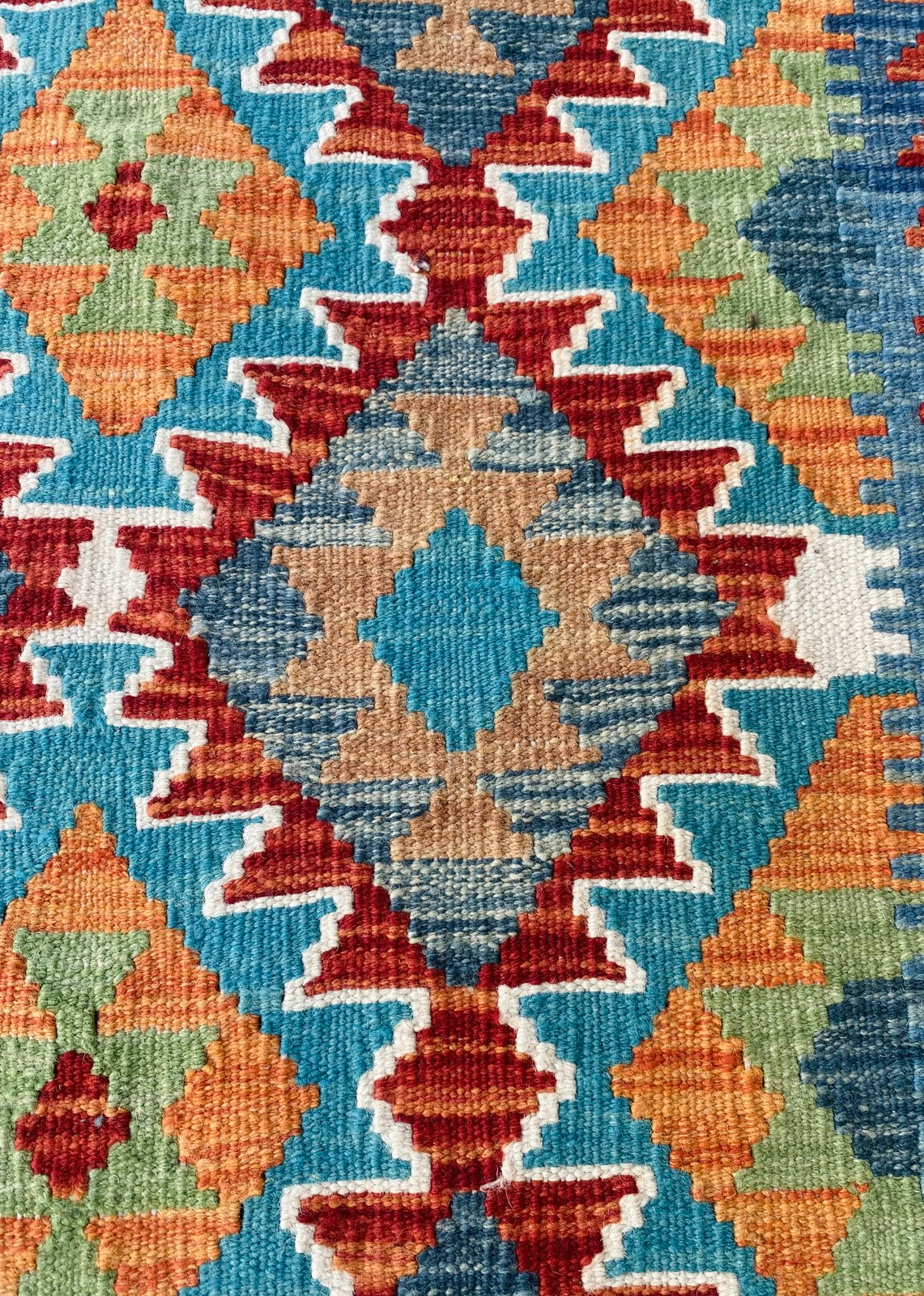 Handmade Afghan Chobi Kilim Hallway Runner Rug 190 CM x 70 CM ( SS # 95)