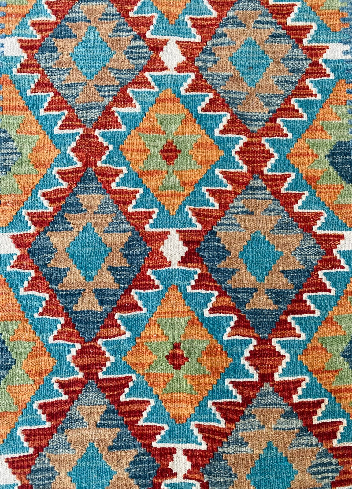 Handmade Afghan Chobi Kilim Hallway Runner Rug 190 CM x 70 CM ( SS # 95)