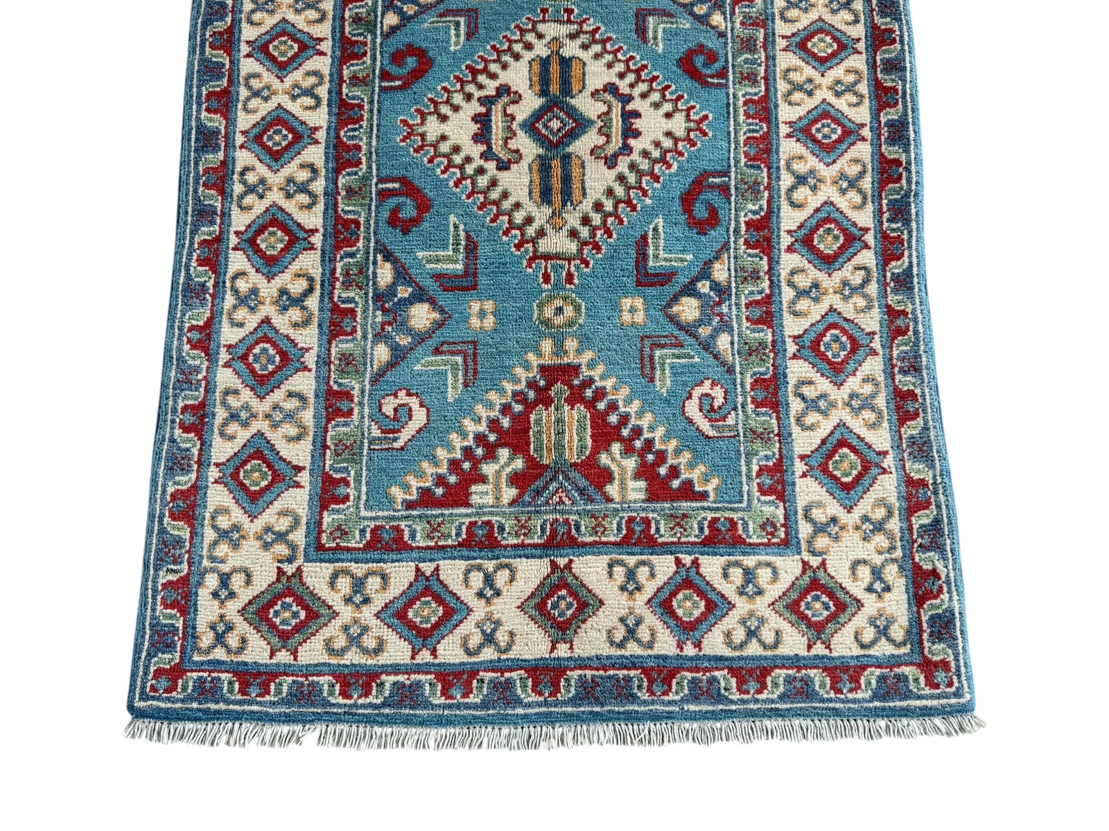 Handmade Afghan Kazak wool  Rug 117 CM x 82 CM SK#1513