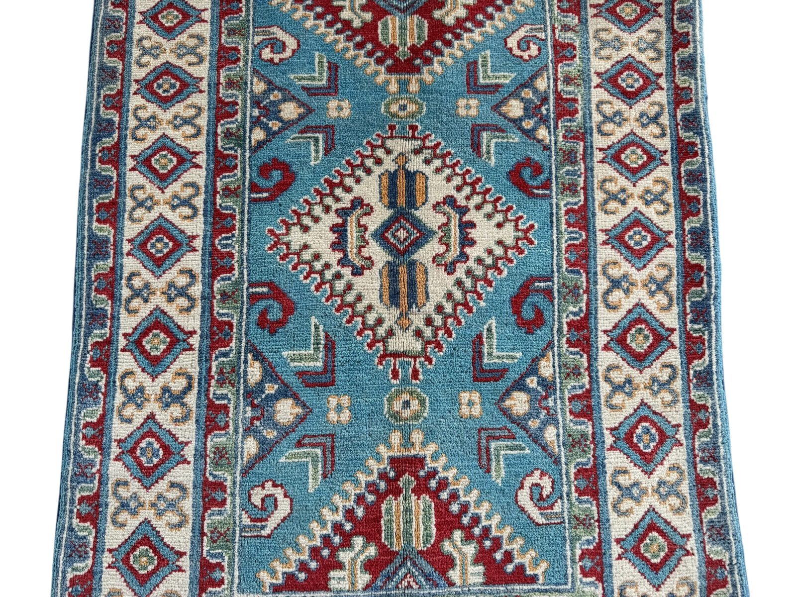 Handmade Afghan Kazak wool  Rug 117 CM x 82 CM SK#1513