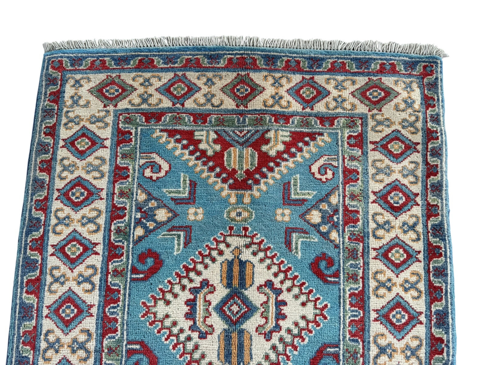 Handmade Afghan Kazak wool  Rug 117 CM x 82 CM SK#1513