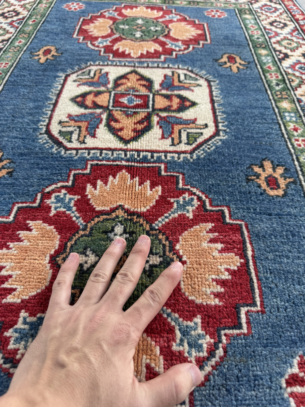 Handmade Afghan Kazak wool  Rug 120 CM x 80 CM SK#1512