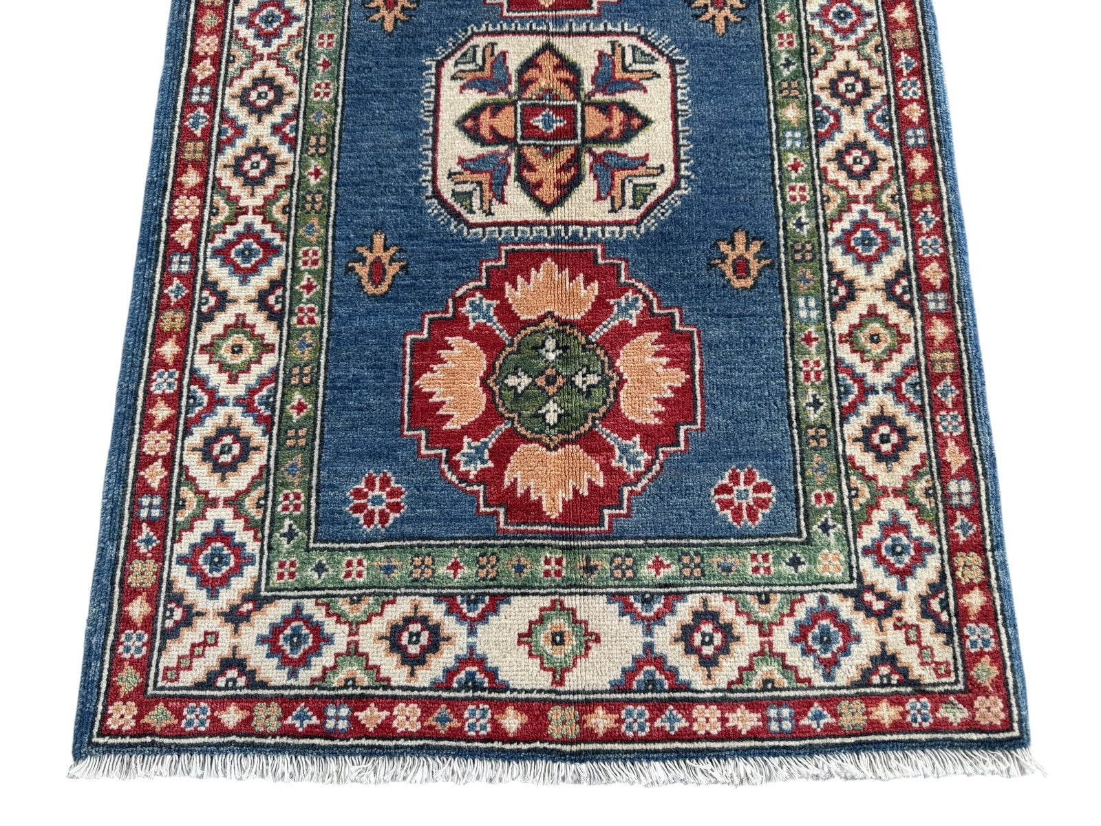 Handmade Afghan Kazak wool  Rug 120 CM x 80 CM SK#1512