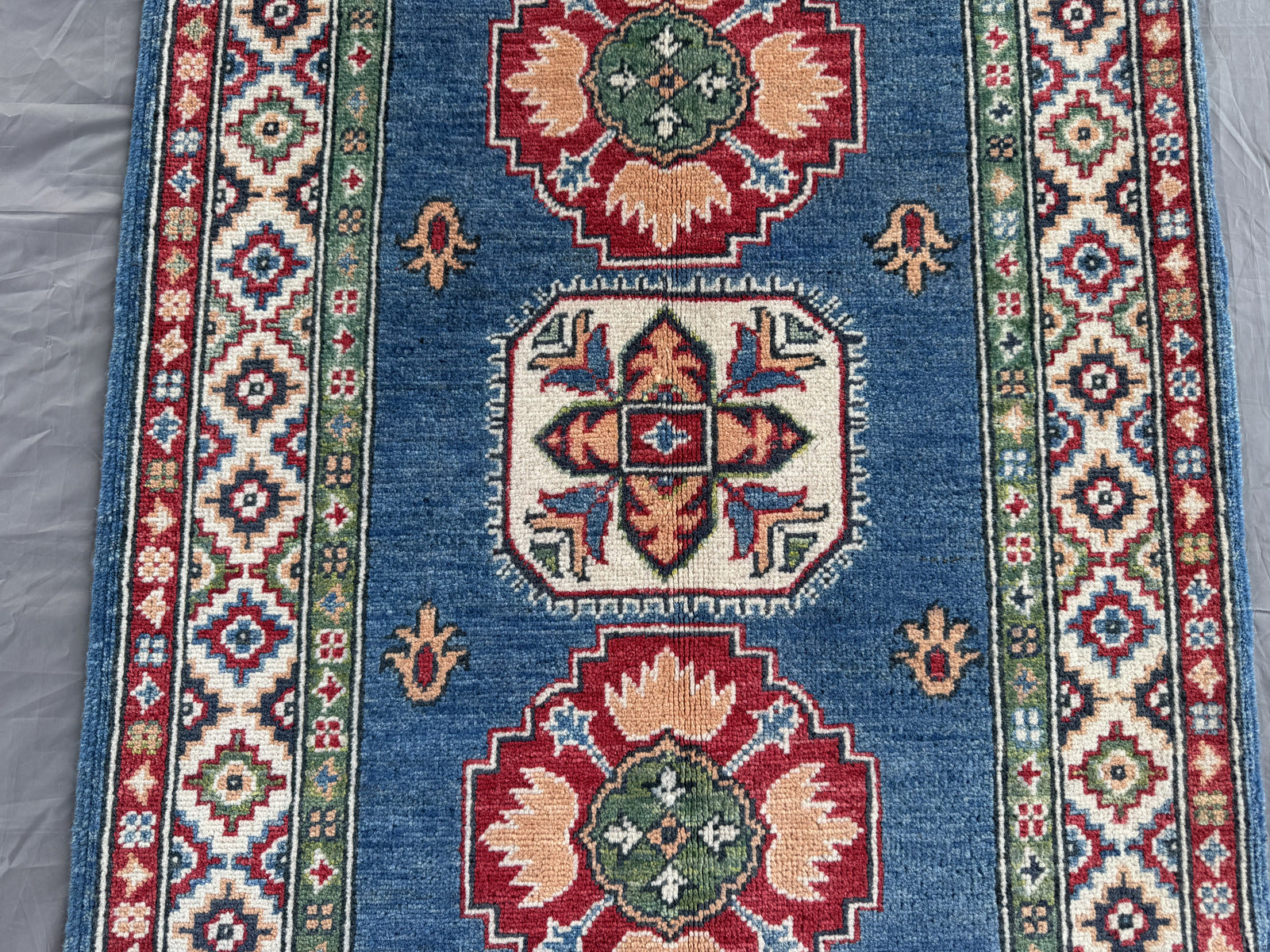 Handmade Afghan Kazak wool  Rug 120 CM x 80 CM SK#1512