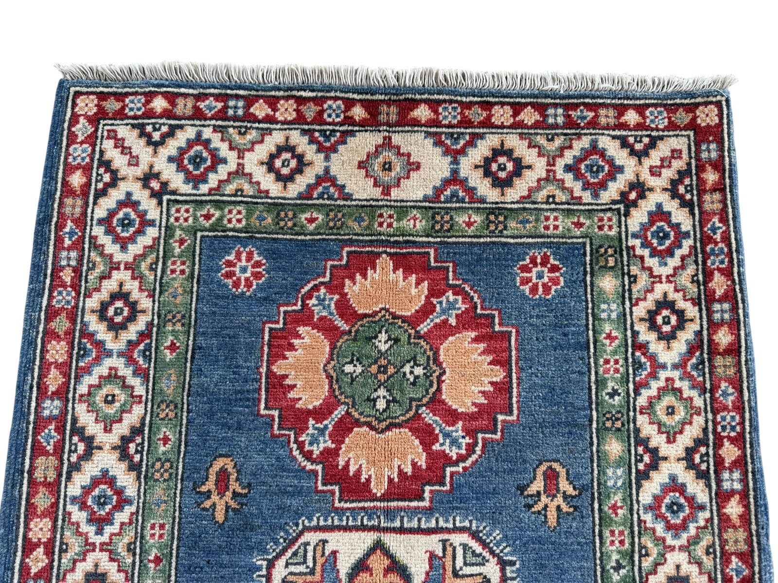Handmade Afghan Kazak wool  Rug 120 CM x 80 CM SK#1512