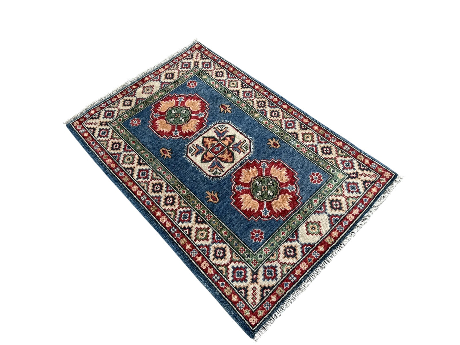 Handmade Afghan Kazak wool  Rug 120 CM x 80 CM SK#1512