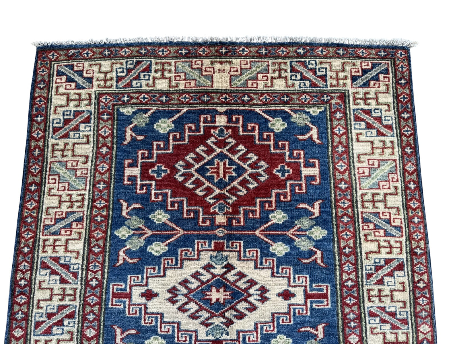 Handmade Afghan Kazak wool  Rug 137 CM x 102 CM SK#1511