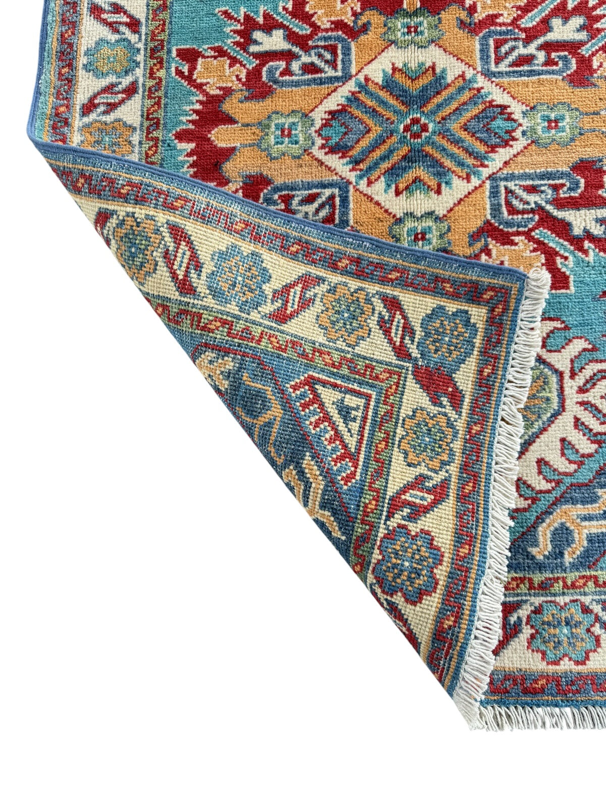Handmade Afghan Kazak wool  Rug 116 CM x 80 CM SK#1510