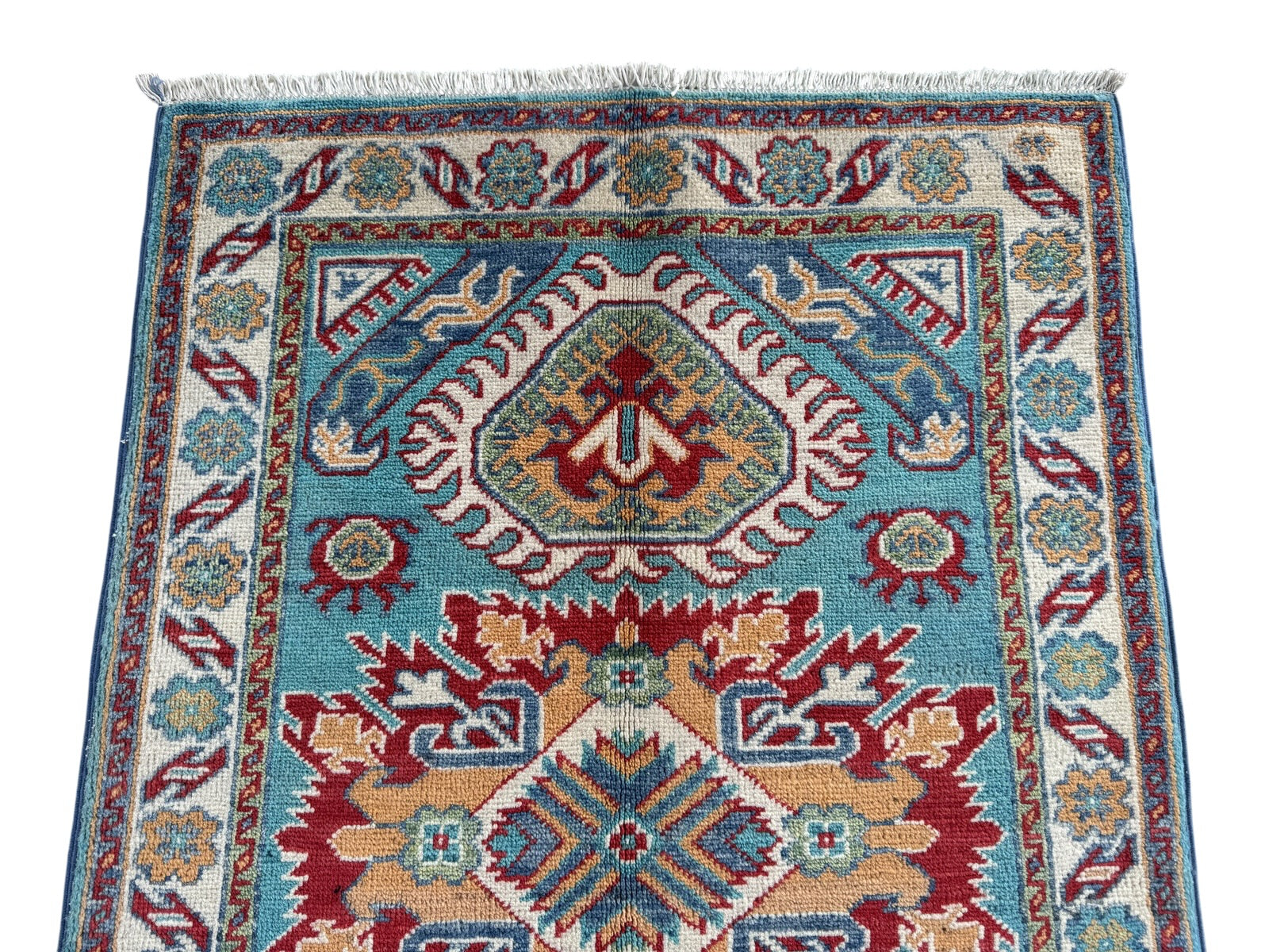 Handmade Afghan Kazak wool  Rug 116 CM x 80 CM SK#1510