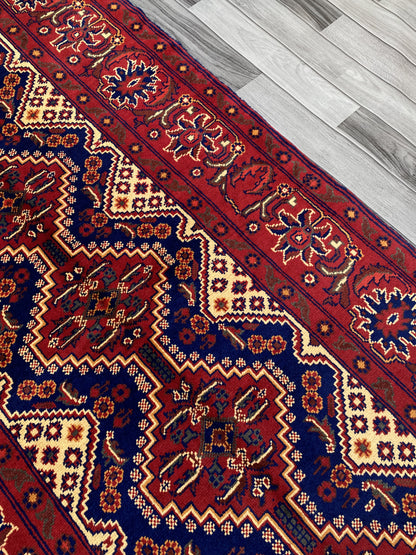 Hand Woven Traditional Hallway Runner Rug | 203 x 104 CM KSM # 2845