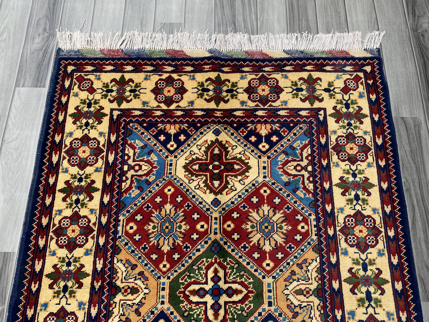 Hand Woven Traditional Hallway Runner Rug | 199 x 98 CM KSM # 2984