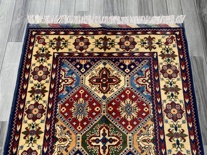 Hand Woven Traditional Hallway Runner Rug | 199 x 98 CM KSM # 2984
