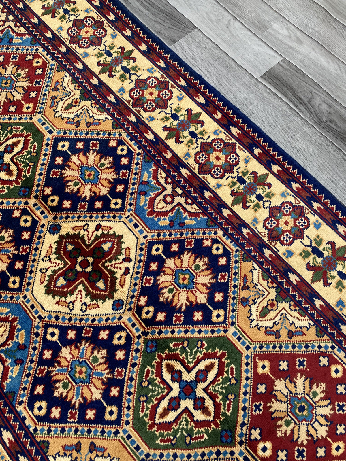 Hand Woven Traditional Hallway Runner Rug | 199 x 98 CM KSM # 2984