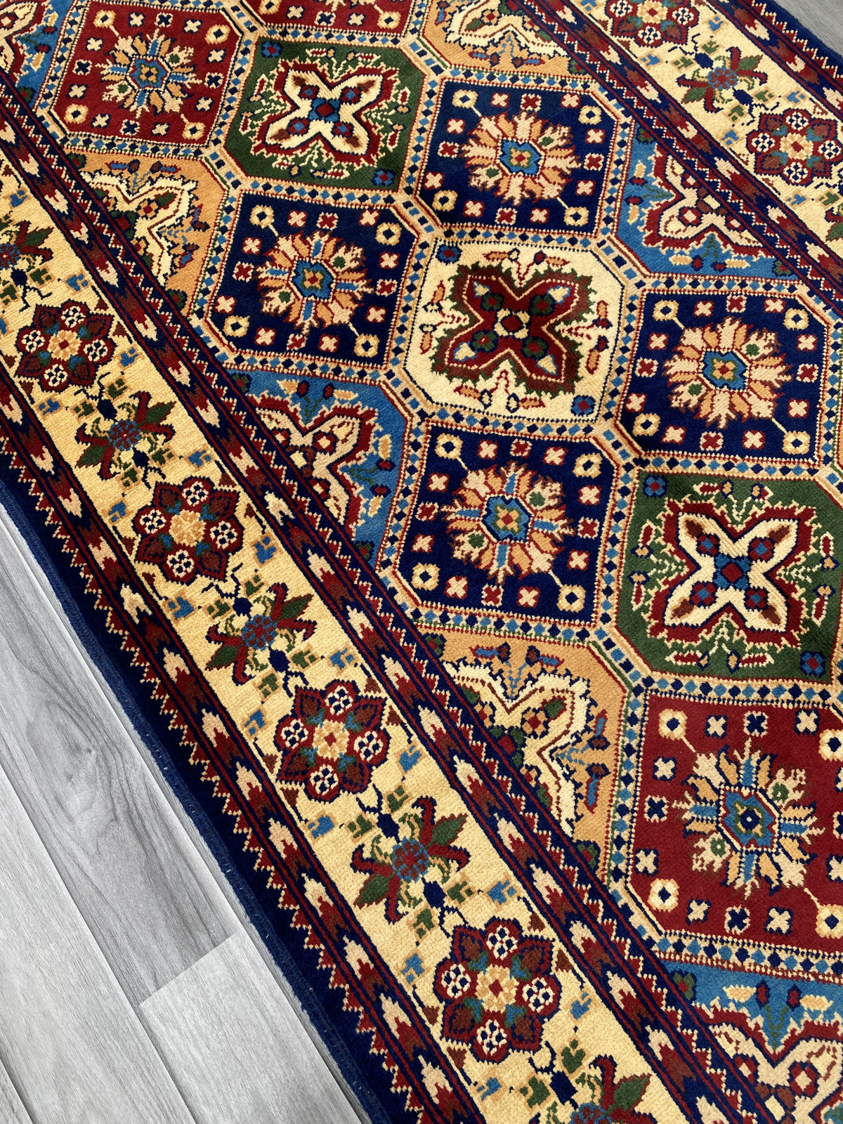 Hand Woven Traditional Hallway Runner Rug | 199 x 98 CM KSM # 2984