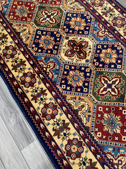 Hand Woven Traditional Hallway Runner Rug | 199 x 98 CM KSM # 2984