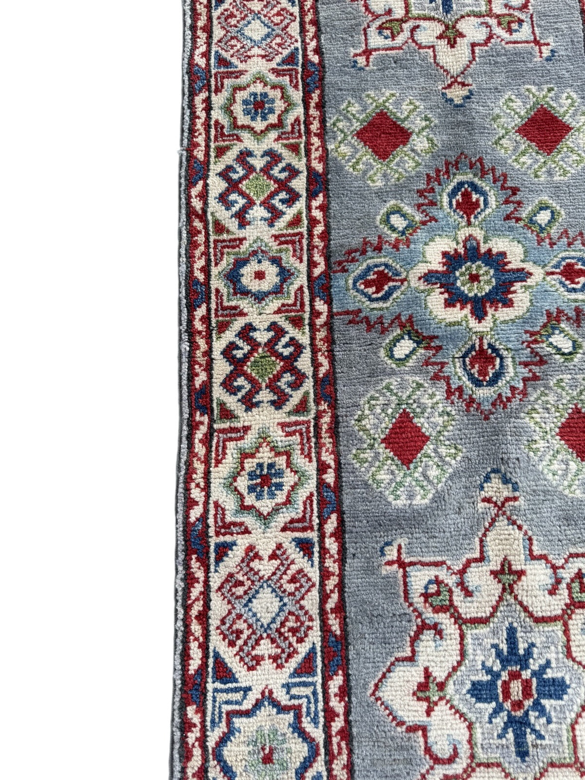 Handmade Afghan Kazak Hallway Runner Rug 191 CM x 61 CM SK#1507