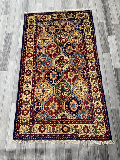 Hand Woven Traditional Hallway Runner Rug | 170 CM x 98 CM KSM # 3226