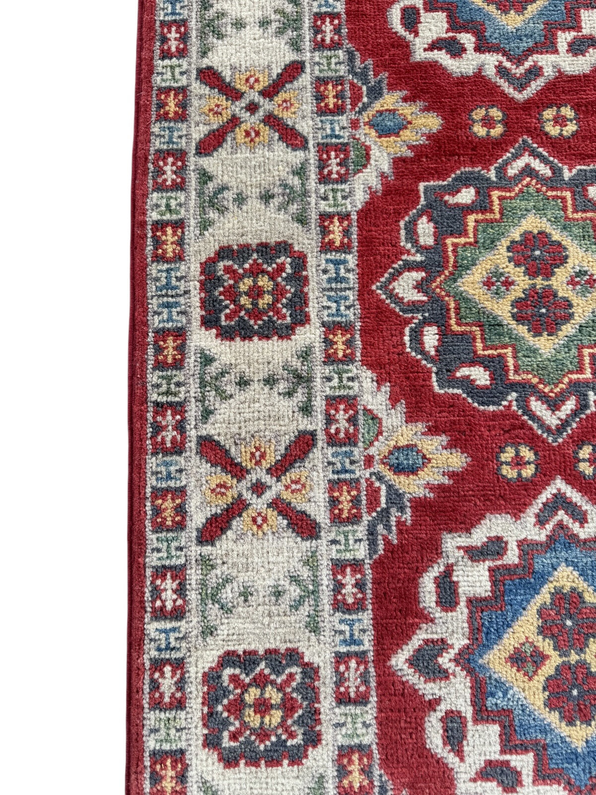 Handmade Afghan Kazak Hallway Runner Rug 178 CM x 64 CM SK#1506