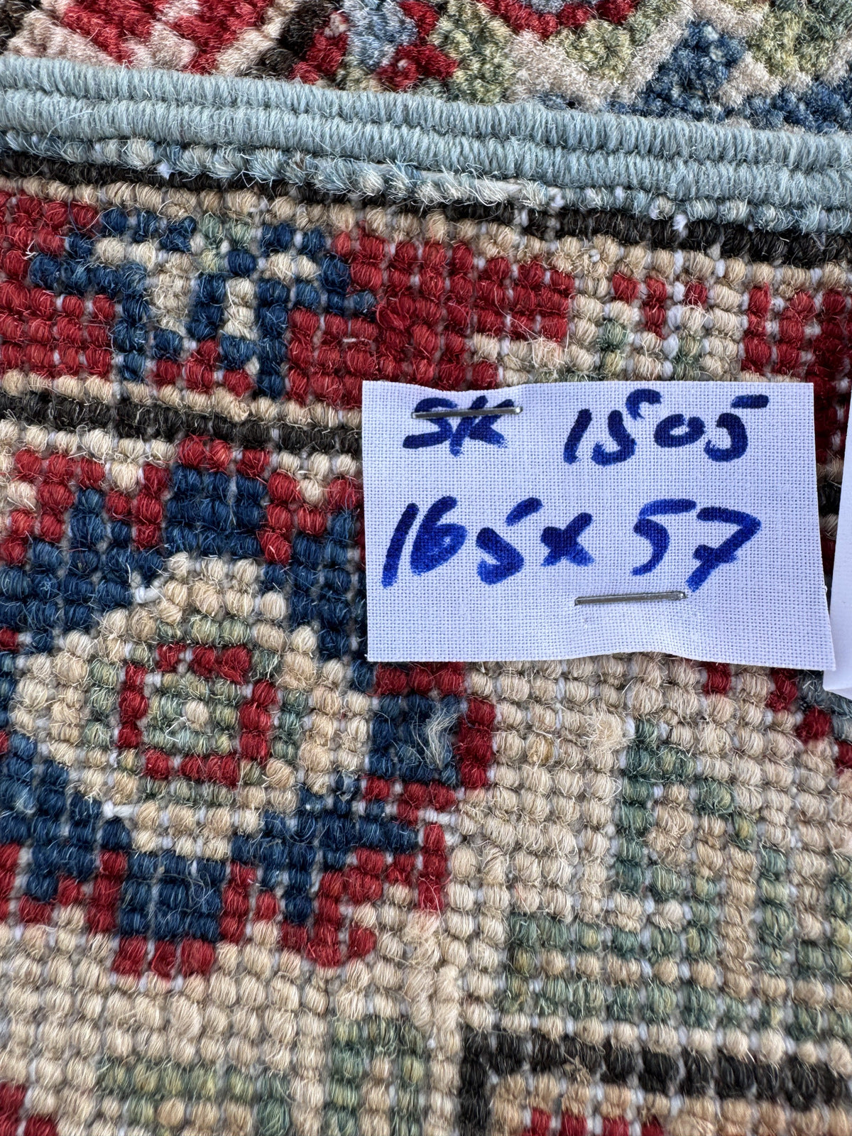 Handmade Afghan Kazak Hallway Runner Rug 165 CM x 57 CM SK#1505