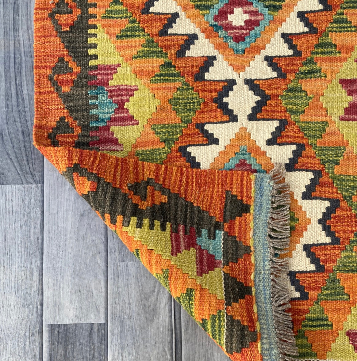 Handmade Afghan Chobi Kilim Rug 88 CM x 61 CM ( SS # 45 )