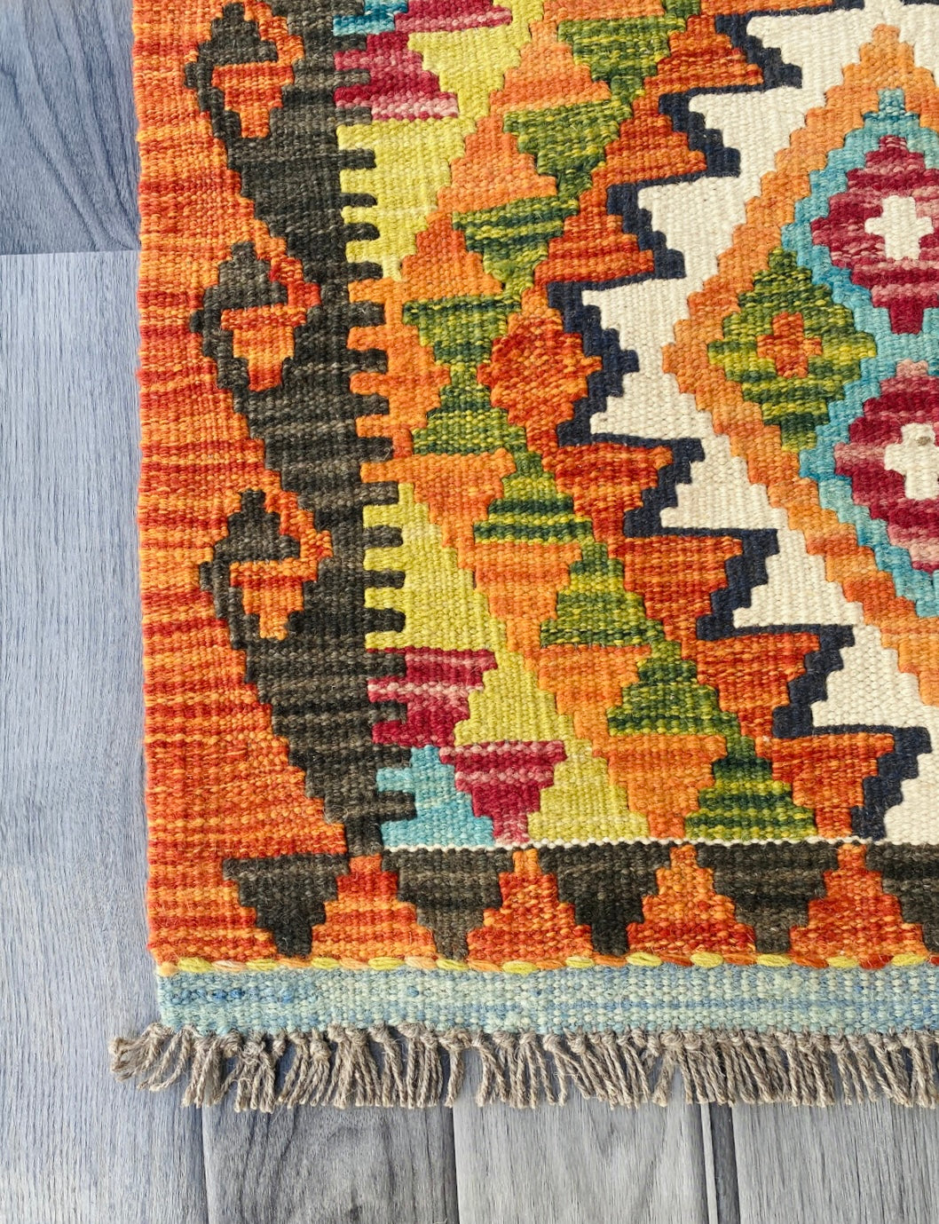 Handmade Afghan Chobi Kilim Rug 88 CM x 61 CM ( SS # 45 )