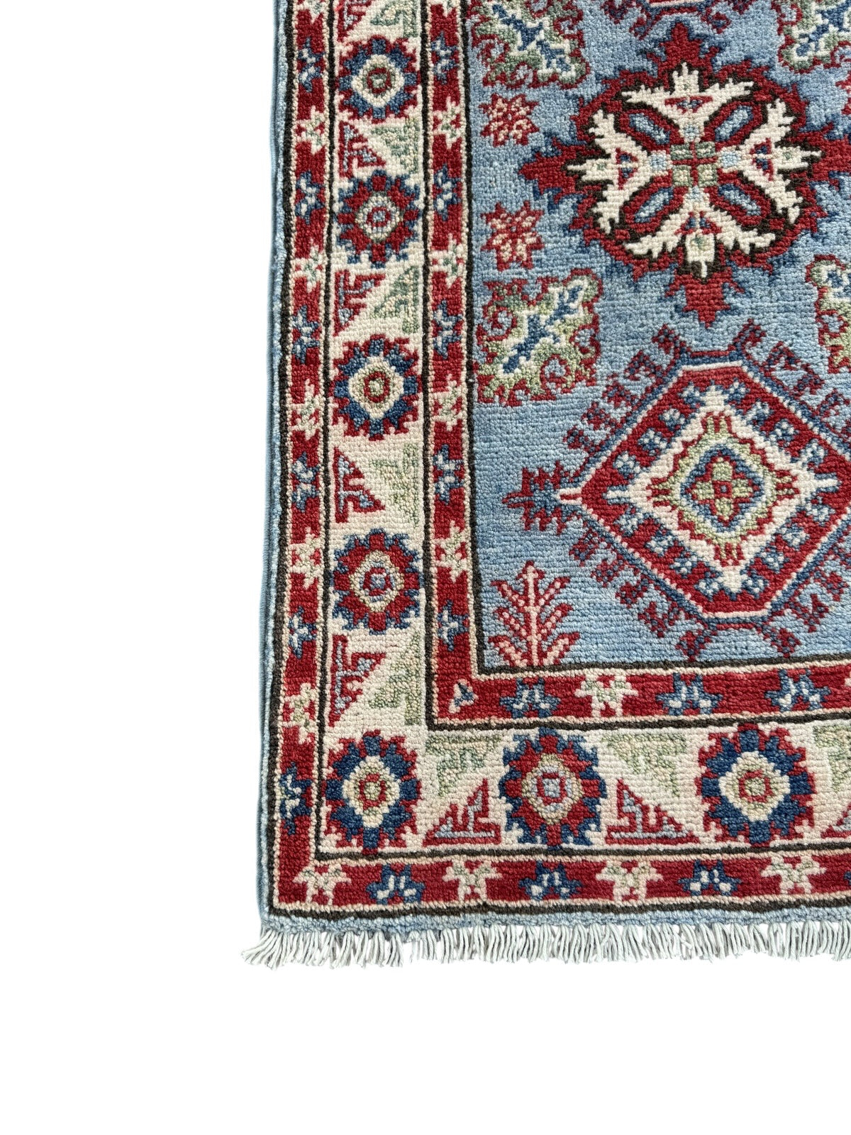 Handmade Afghan Kazak Hallway Runner Rug 165 CM x 57 CM SK#1505